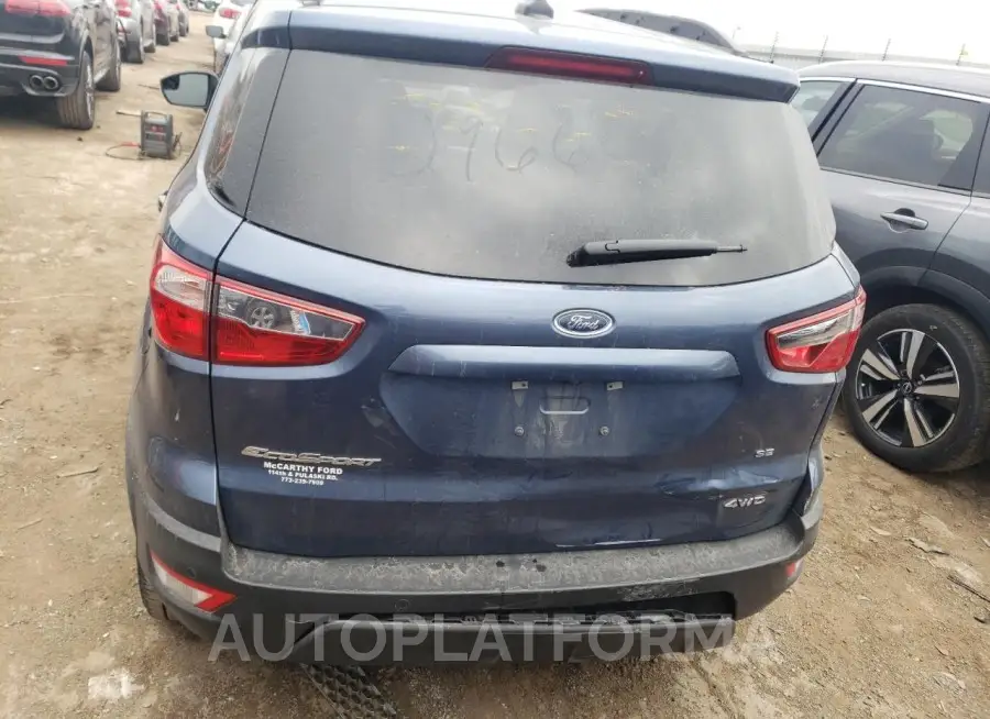 FORD ECOSPORT S 2022 vin MAJ6S3GL7NC474237 from auto auction Copart