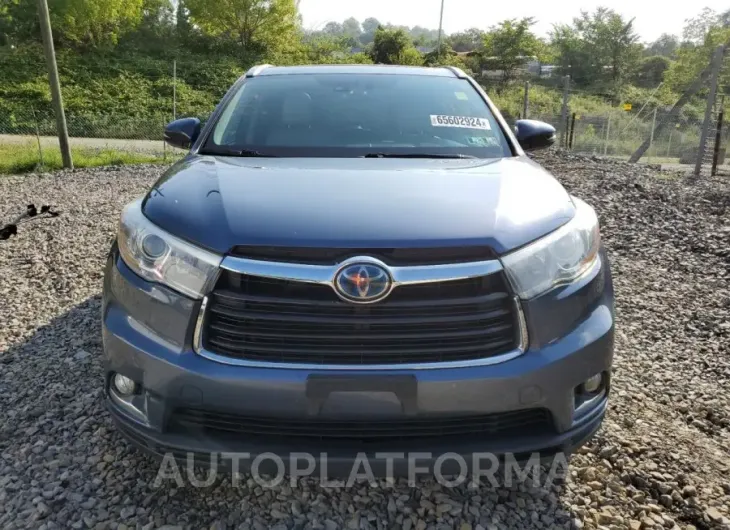 TOYOTA HIGHLANDER 2015 vin 5TDDCRFHXFS007747 from auto auction Copart