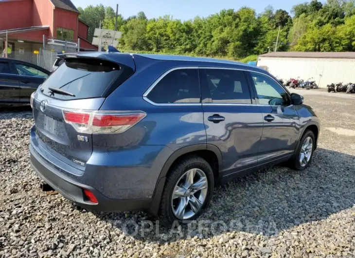 TOYOTA HIGHLANDER 2015 vin 5TDDCRFHXFS007747 from auto auction Copart