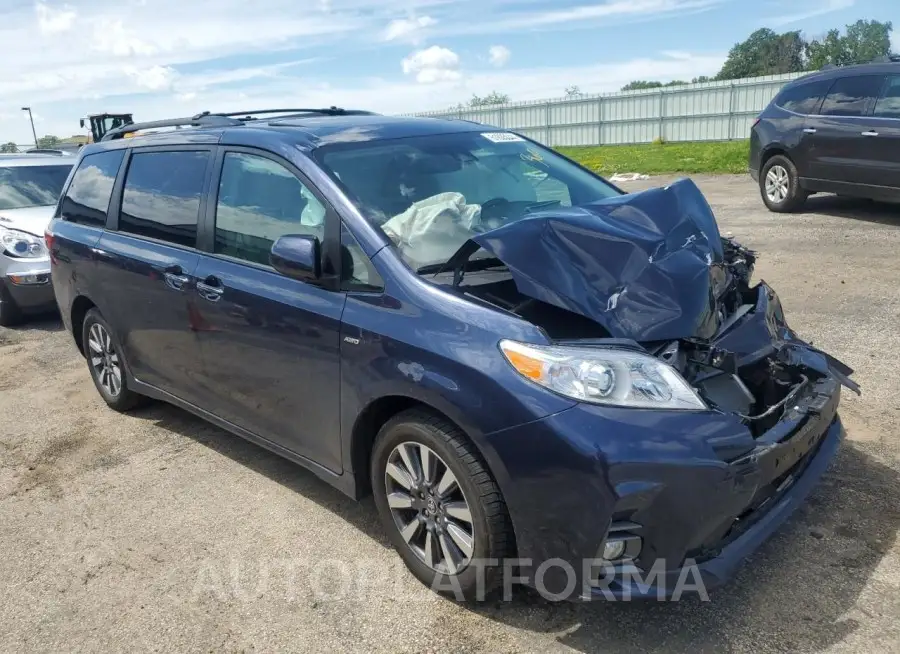 TOYOTA SIENNA XLE 2020 vin 5TDDZ3DC9LS246477 from auto auction Copart