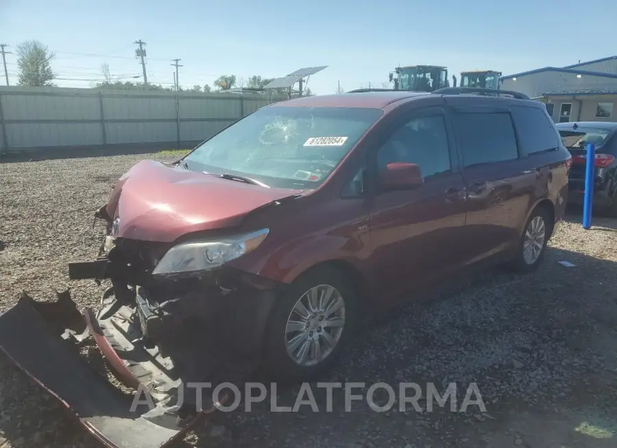 TOYOTA SIENNA LE 2016 vin 5TDJK3DCXGS133229 from auto auction Copart