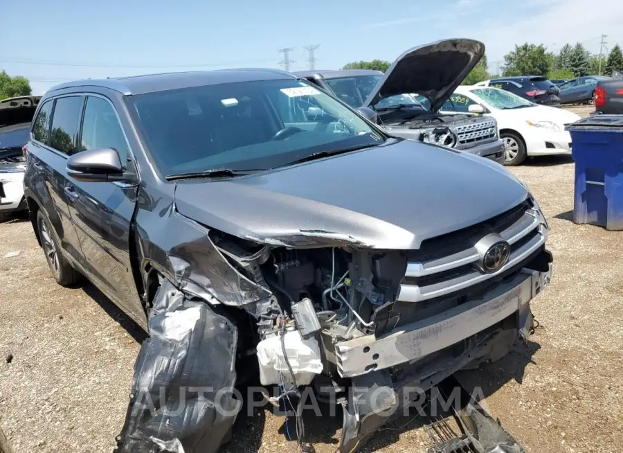 TOYOTA HIGHLANDER 2018 vin 5TDJZRFH9JS870422 from auto auction Copart