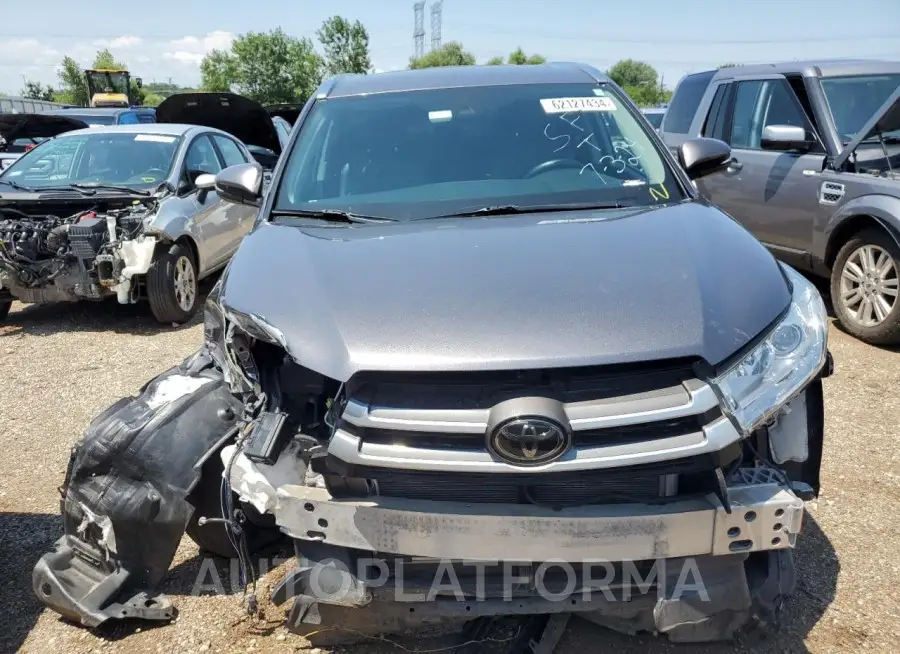 TOYOTA HIGHLANDER 2018 vin 5TDJZRFH9JS870422 from auto auction Copart