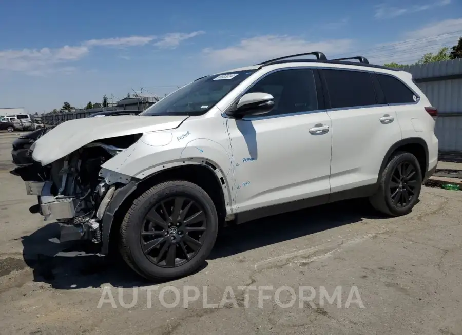 TOYOTA HIGHLANDER 2019 vin 5TDKZRFH2KS567018 from auto auction Copart