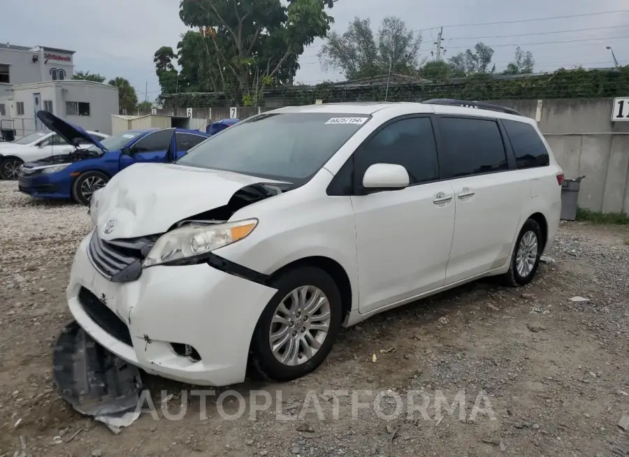 TOYOTA SIENNA XLE 2015 vin 5TDYK3DC0FS533233 from auto auction Copart