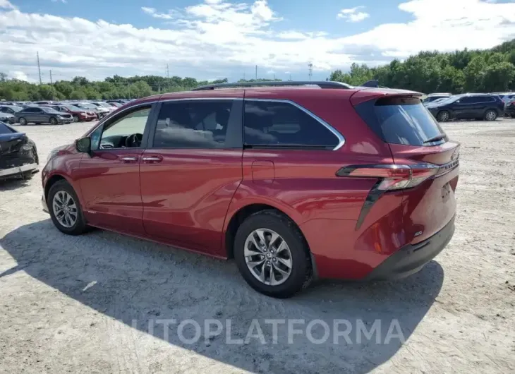 TOYOTA SIENNA XLE 2021 vin 5TDYSKFC5MS034982 from auto auction Copart