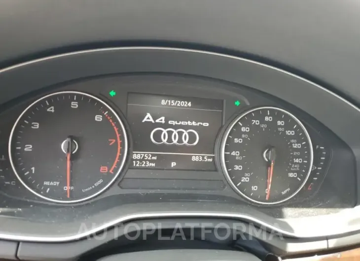 AUDI A4 PREMIUM 2018 vin WAUDNAF40JA123762 from auto auction Copart