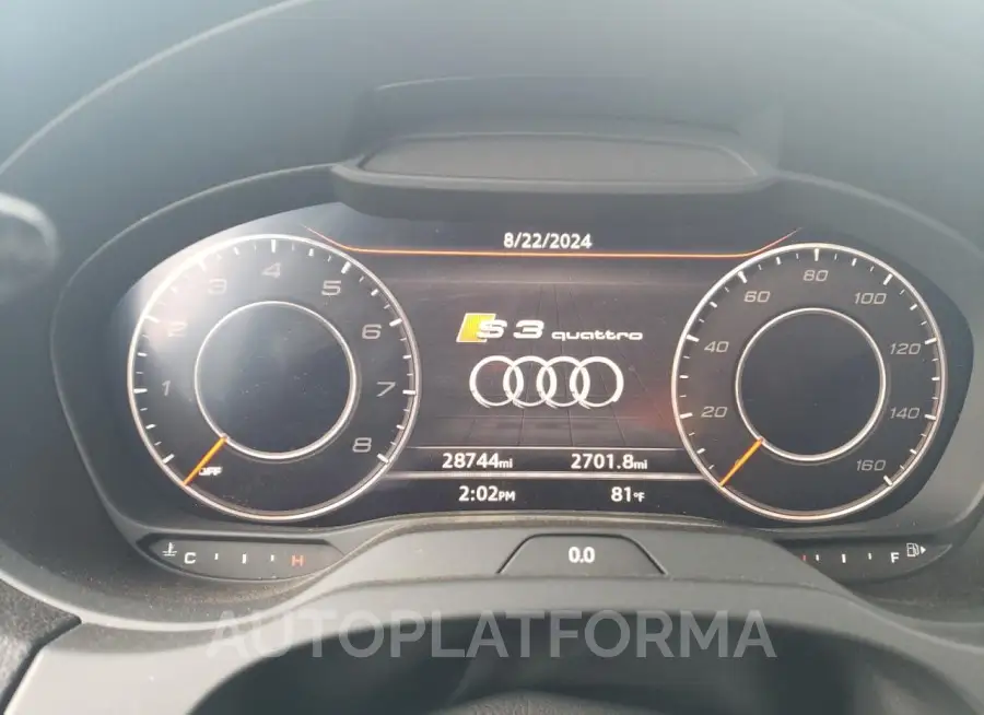 AUDI S3 PREMIUM 2020 vin WAUE1GFF8LA073006 from auto auction Copart