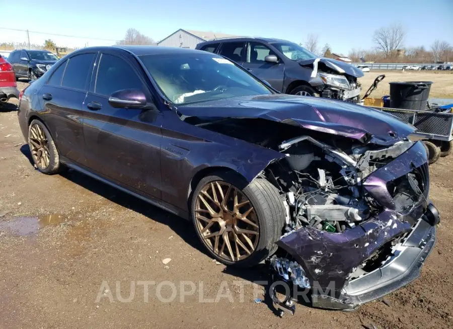 MERCEDES-BENZ C 63 AMG 2018 vin 55SWF8GB0JU256980 from auto auction Copart