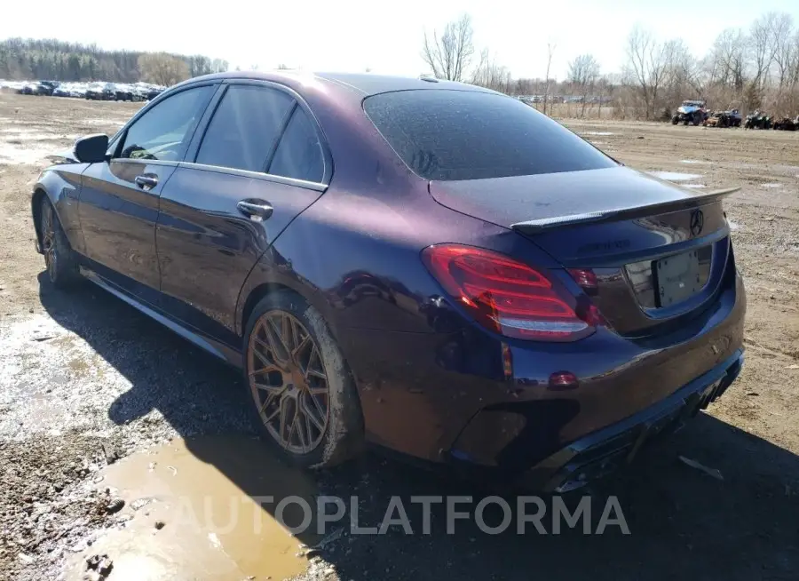 MERCEDES-BENZ C 63 AMG 2018 vin 55SWF8GB0JU256980 from auto auction Copart