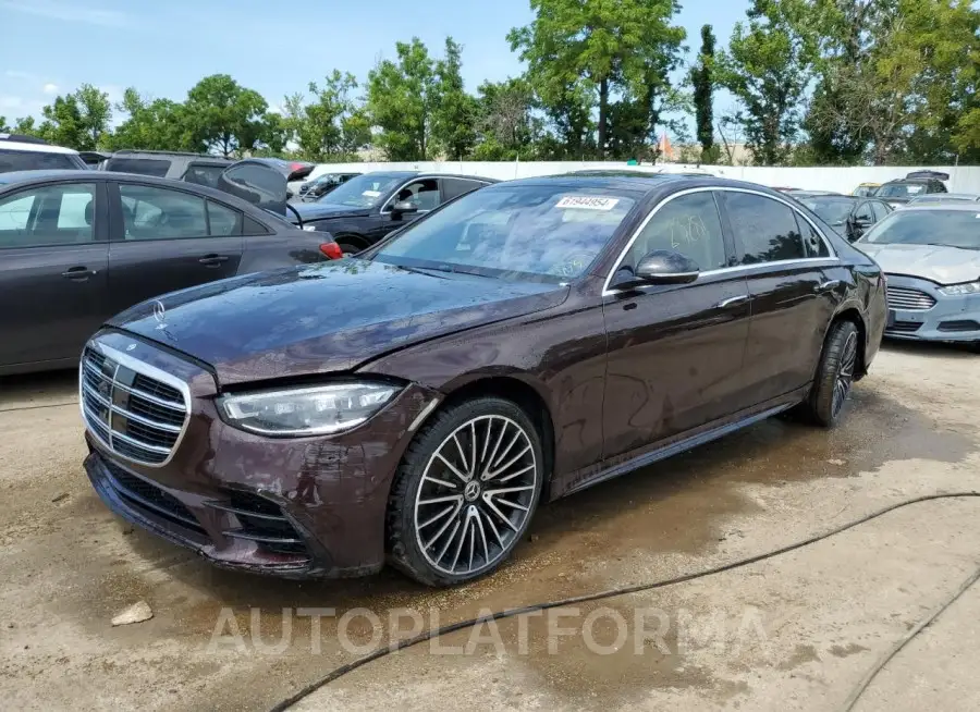 MERCEDES-BENZ S 580 4MAT 2022 vin W1K6G7GB9NA126452 from auto auction Copart