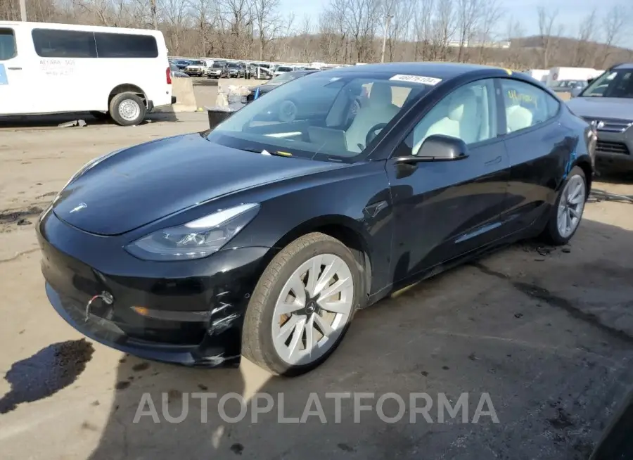 TESLA MODEL 3 2022 vin 5YJ3E1EB3NF176175 from auto auction Copart