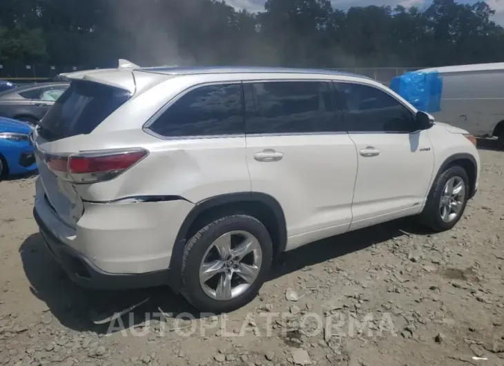 TOYOTA HIGHLANDER 2016 vin 5TDDCRFH7GS016309 from auto auction Copart