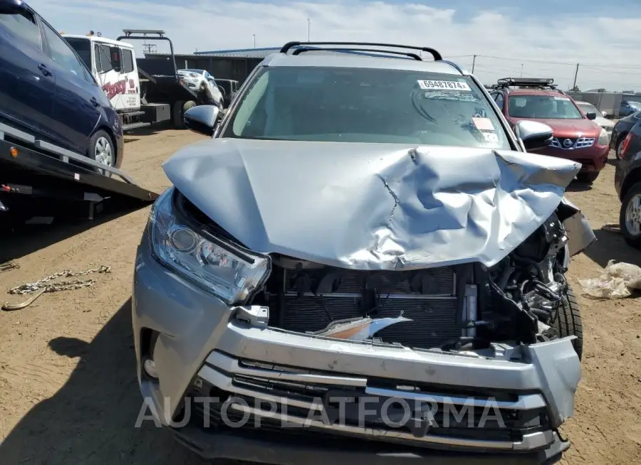 TOYOTA HIGHLANDER 2018 vin 5TDJGRFHXJS040831 from auto auction Copart