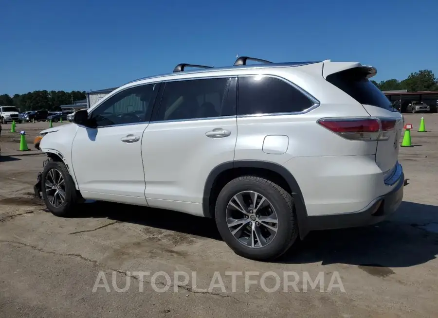 TOYOTA HIGHLANDER 2016 vin 5TDKKRFH1GS137248 from auto auction Copart