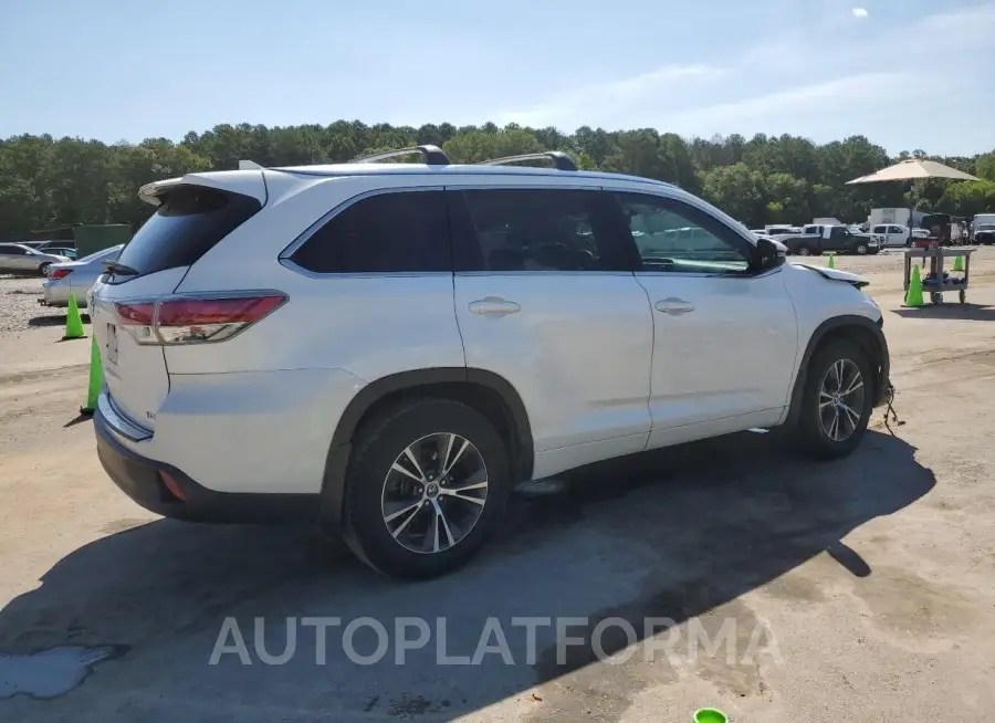 TOYOTA HIGHLANDER 2016 vin 5TDKKRFH1GS137248 from auto auction Copart