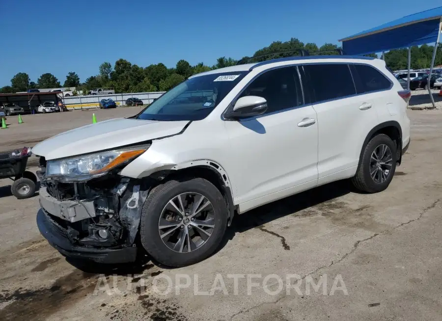 TOYOTA HIGHLANDER 2016 vin 5TDKKRFH1GS137248 from auto auction Copart