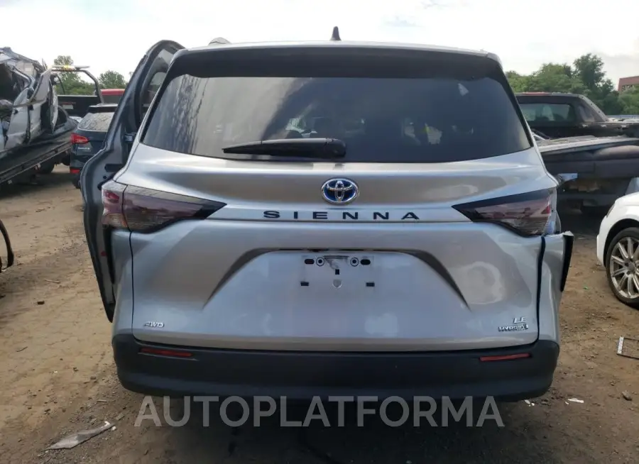 TOYOTA SIENNA LE 2023 vin 5TDKSKFC6PS077348 from auto auction Copart