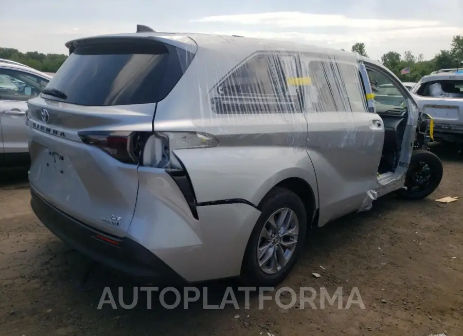 TOYOTA SIENNA LE 2023 vin 5TDKSKFC6PS077348 from auto auction Copart