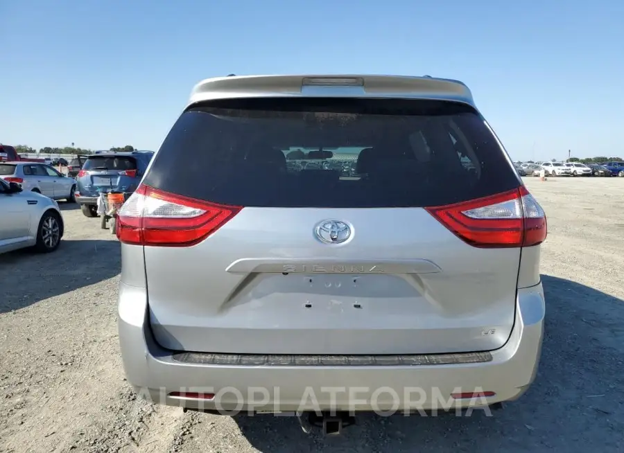 TOYOTA SIENNA LE 2017 vin 5TDKZ3DC6HS875600 from auto auction Copart