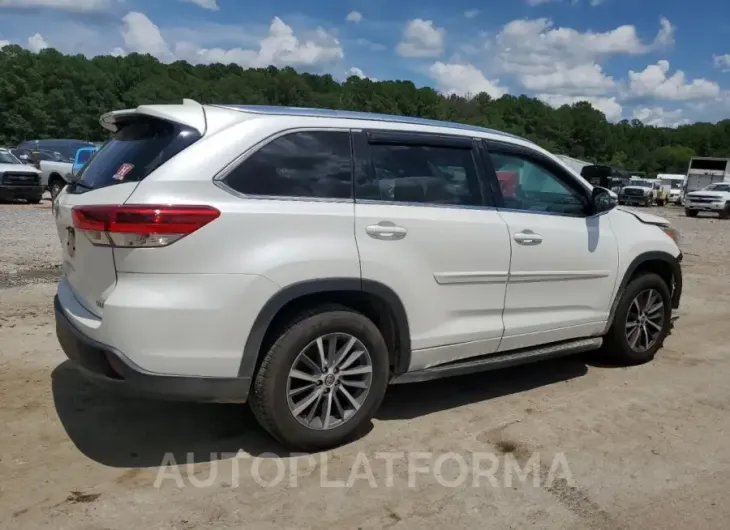 TOYOTA HIGHLANDER 2018 vin 5TDKZRFH0JS536588 from auto auction Copart