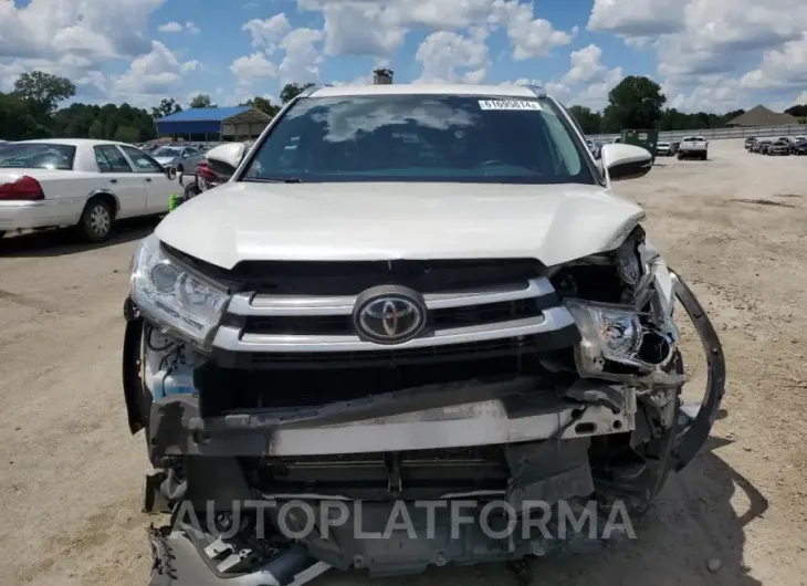 TOYOTA HIGHLANDER 2018 vin 5TDKZRFH0JS536588 from auto auction Copart