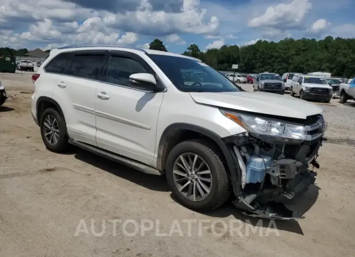 TOYOTA HIGHLANDER 2018 vin 5TDKZRFH0JS536588 from auto auction Copart