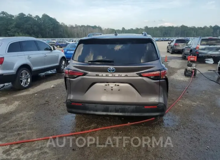 TOYOTA SIENNA XLE 2021 vin 5TDYRKEC1MS072058 from auto auction Copart