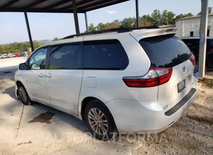 TOYOTA SIENNA XLE 2017 vin 5TDYZ3DC5HS783291 from auto auction Copart