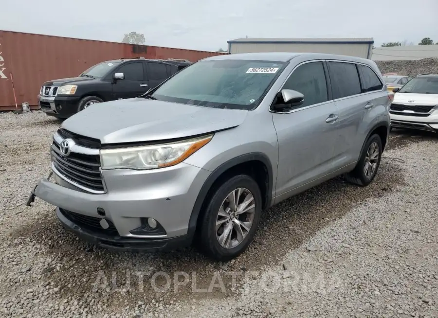 TOYOTA HIGHLANDER 2016 vin 5TDZKRFH0GS133948 from auto auction Copart