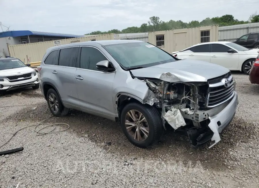 TOYOTA HIGHLANDER 2016 vin 5TDZKRFH0GS133948 from auto auction Copart