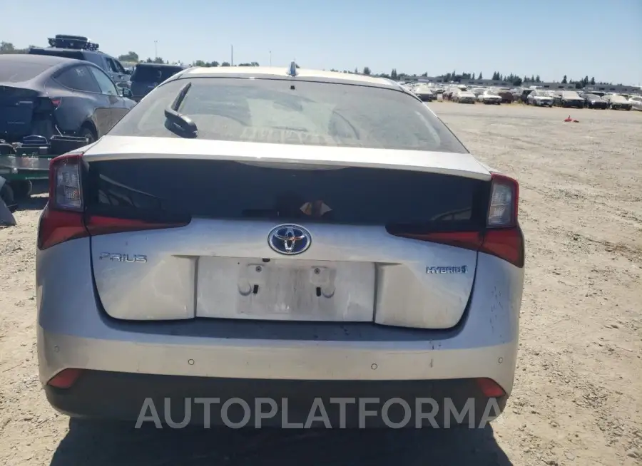 TOYOTA PRIUS 2019 vin JTDKARFU7K3095758 from auto auction Copart