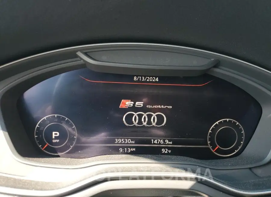 AUDI S5 PRESTIG 2019 vin WAUC4CF51KA003571 from auto auction Copart