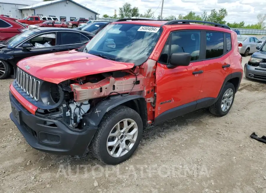 JEEP RENEGADE S 2018 vin ZACCJBAB5JPJ21900 from auto auction Copart