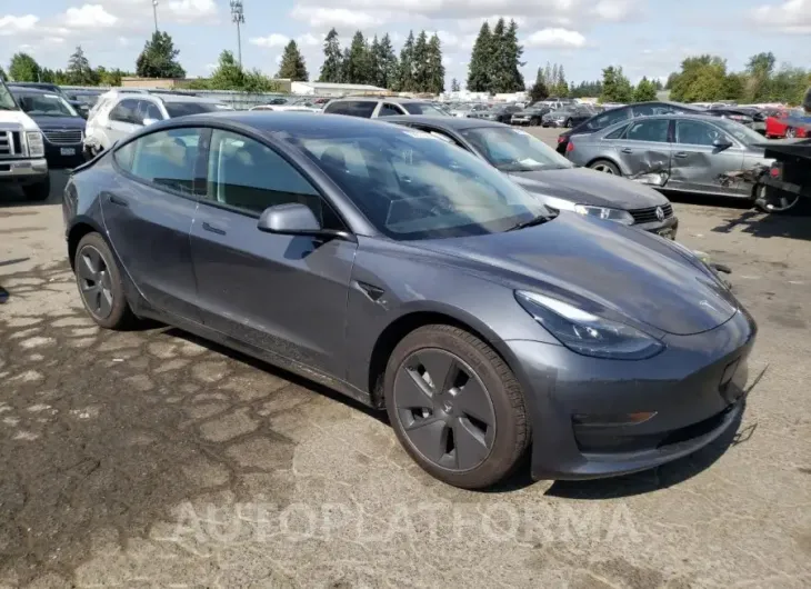 TESLA MODEL 3 2023 vin 5YJ3E1EB3PF637023 from auto auction Copart