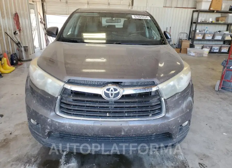 TOYOTA HIGHLANDER 2015 vin 5TDBKRFH0FS188920 from auto auction Copart