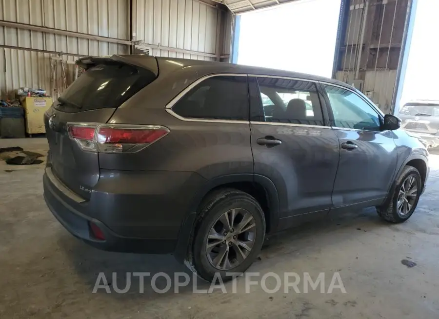 TOYOTA HIGHLANDER 2015 vin 5TDBKRFH0FS188920 from auto auction Copart