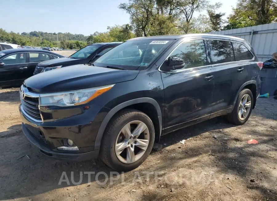 TOYOTA HIGHLANDER 2015 vin 5TDDKRFH1FS083411 from auto auction Copart