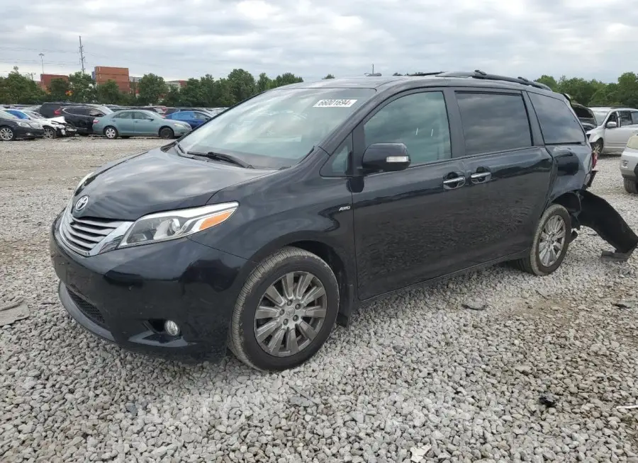 TOYOTA SIENNA XLE 2017 vin 5TDDZ3DC5HS185037 from auto auction Copart