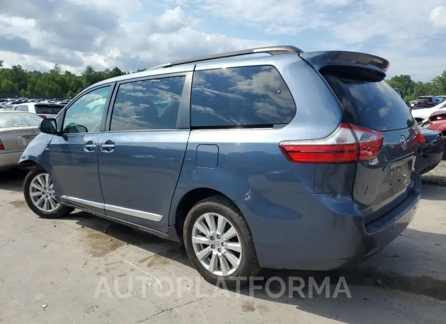 TOYOTA SIENNA XLE 2017 vin 5TDDZ3DC6HS183622 from auto auction Copart