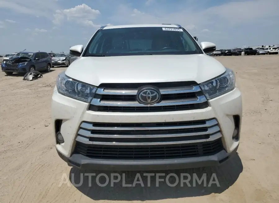 TOYOTA HIGHLANDER 2017 vin 5TDDZRFH8HS463456 from auto auction Copart