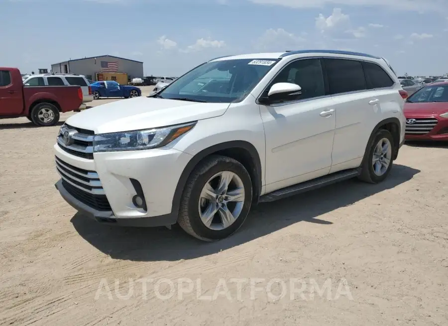 TOYOTA HIGHLANDER 2017 vin 5TDDZRFH8HS463456 from auto auction Copart