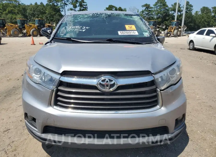 TOYOTA HIGHLANDER 2016 vin 5TDKKRFH7GS504234 from auto auction Copart