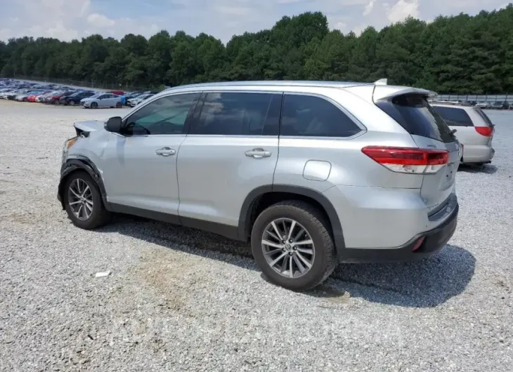 TOYOTA HIGHLANDER 2019 vin 5TDKZRFH2KS347037 from auto auction Copart