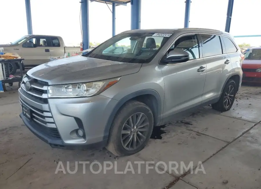 TOYOTA HIGHLANDER 2019 vin 5TDKZRFH2KS557508 from auto auction Copart