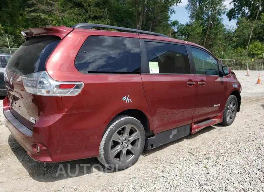 TOYOTA SIENNA SE 2018 vin 5TDXZ3DC5JS943655 from auto auction Copart