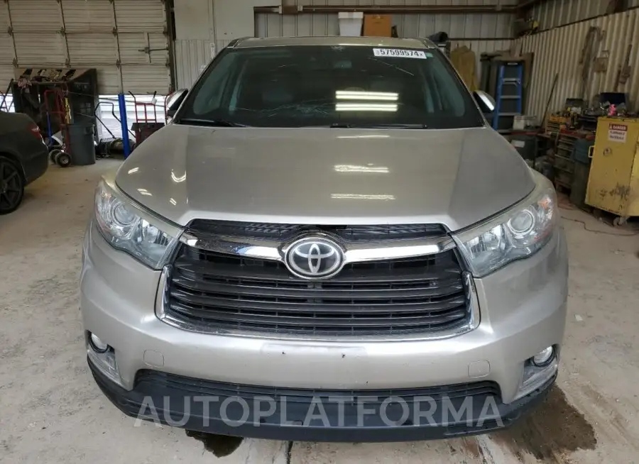 TOYOTA HIGHLANDER 2015 vin 5TDYKRFH9FS061612 from auto auction Copart