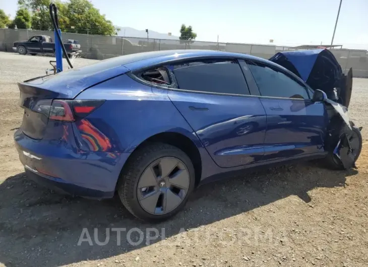 TESLA MODEL 3 2022 vin 5YJ3E1EA0NF122954 from auto auction Copart