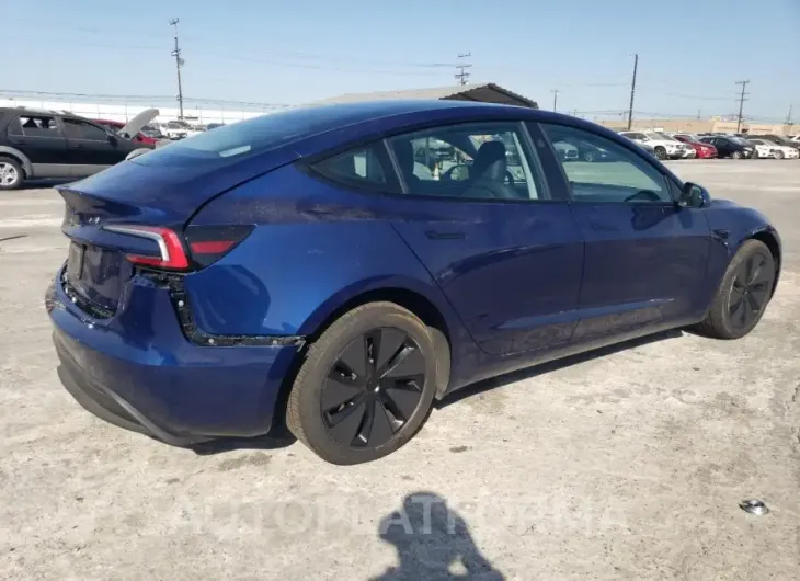 TESLA MODEL 3 2024 vin 5YJ3E1EA1RF725742 from auto auction Copart