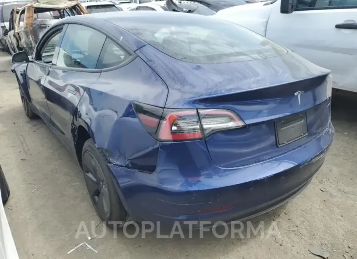 TESLA MODEL 3 2022 vin 5YJ3E1EA2NF376147 from auto auction Copart